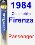 Passenger Wiper Blade for 1984 Oldsmobile Firenza - Hybrid