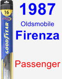 Passenger Wiper Blade for 1987 Oldsmobile Firenza - Hybrid