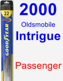 Passenger Wiper Blade for 2000 Oldsmobile Intrigue - Hybrid