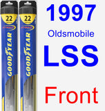 Front Wiper Blade Pack for 1997 Oldsmobile LSS - Hybrid