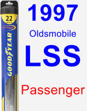 Passenger Wiper Blade for 1997 Oldsmobile LSS - Hybrid