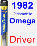 Driver Wiper Blade for 1982 Oldsmobile Omega - Hybrid