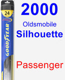 Passenger Wiper Blade for 2000 Oldsmobile Silhouette - Hybrid