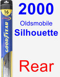 Rear Wiper Blade for 2000 Oldsmobile Silhouette - Hybrid