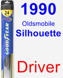 Driver Wiper Blade for 1990 Oldsmobile Silhouette - Hybrid