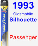 Passenger Wiper Blade for 1993 Oldsmobile Silhouette - Hybrid