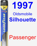 Passenger Wiper Blade for 1997 Oldsmobile Silhouette - Hybrid