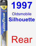 Rear Wiper Blade for 1997 Oldsmobile Silhouette - Hybrid