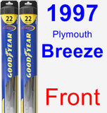 Front Wiper Blade Pack for 1997 Plymouth Breeze - Hybrid