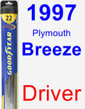 Driver Wiper Blade for 1997 Plymouth Breeze - Hybrid