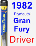 Driver Wiper Blade for 1982 Plymouth Gran Fury - Hybrid