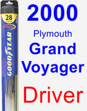 Driver Wiper Blade for 2000 Plymouth Grand Voyager - Hybrid