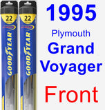 Front Wiper Blade Pack for 1995 Plymouth Grand Voyager - Hybrid