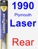 Rear Wiper Blade for 1990 Plymouth Laser - Hybrid