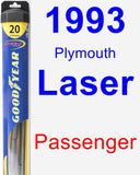 Passenger Wiper Blade for 1993 Plymouth Laser - Hybrid