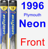 Front Wiper Blade Pack for 1996 Plymouth Neon - Hybrid