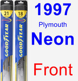 Front Wiper Blade Pack for 1997 Plymouth Neon - Hybrid