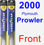 Front Wiper Blade Pack for 2000 Plymouth Prowler - Hybrid