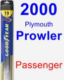 Passenger Wiper Blade for 2000 Plymouth Prowler - Hybrid