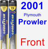 Front Wiper Blade Pack for 2001 Plymouth Prowler - Hybrid