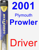 Driver Wiper Blade for 2001 Plymouth Prowler - Hybrid