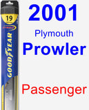 Passenger Wiper Blade for 2001 Plymouth Prowler - Hybrid