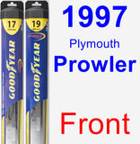 Front Wiper Blade Pack for 1997 Plymouth Prowler - Hybrid