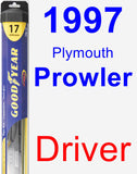 Driver Wiper Blade for 1997 Plymouth Prowler - Hybrid