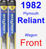 Front Wiper Blade Pack for 1982 Plymouth Reliant - Hybrid