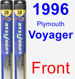 Front Wiper Blade Pack for 1996 Plymouth Voyager - Hybrid