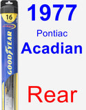 Rear Wiper Blade for 1977 Pontiac Acadian - Hybrid