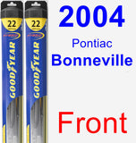 Front Wiper Blade Pack for 2004 Pontiac Bonneville - Hybrid