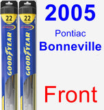 Front Wiper Blade Pack for 2005 Pontiac Bonneville - Hybrid