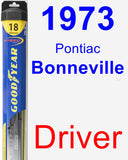 Driver Wiper Blade for 1973 Pontiac Bonneville - Hybrid