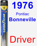 Driver Wiper Blade for 1976 Pontiac Bonneville - Hybrid