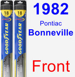 Front Wiper Blade Pack for 1982 Pontiac Bonneville - Hybrid