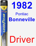 Driver Wiper Blade for 1982 Pontiac Bonneville - Hybrid