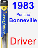 Driver Wiper Blade for 1983 Pontiac Bonneville - Hybrid