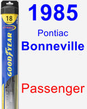 Passenger Wiper Blade for 1985 Pontiac Bonneville - Hybrid