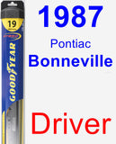 Driver Wiper Blade for 1987 Pontiac Bonneville - Hybrid