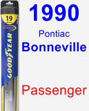 Passenger Wiper Blade for 1990 Pontiac Bonneville - Hybrid