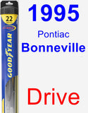 Driver Wiper Blade for 1995 Pontiac Bonneville - Hybrid