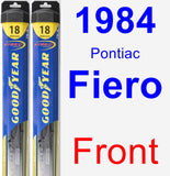 Front Wiper Blade Pack for 1984 Pontiac Fiero - Hybrid