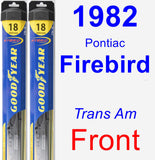 Front Wiper Blade Pack for 1982 Pontiac Firebird - Hybrid