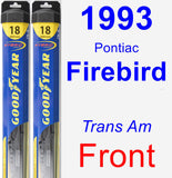 Front Wiper Blade Pack for 1993 Pontiac Firebird - Hybrid