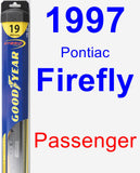 Passenger Wiper Blade for 1997 Pontiac Firefly - Hybrid