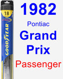 Passenger Wiper Blade for 1982 Pontiac Grand Prix - Hybrid