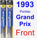 Front Wiper Blade Pack for 1993 Pontiac Grand Prix - Hybrid