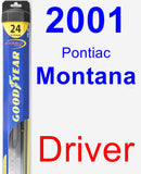 Driver Wiper Blade for 2001 Pontiac Montana - Hybrid