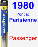 Passenger Wiper Blade for 1980 Pontiac Parisienne - Hybrid